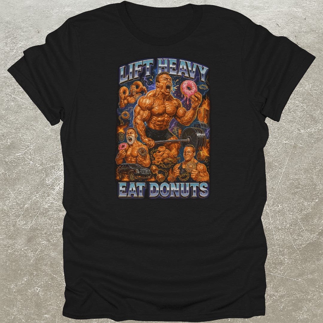 Lift Heavy Eat Donuts Bootleg T-Shirt