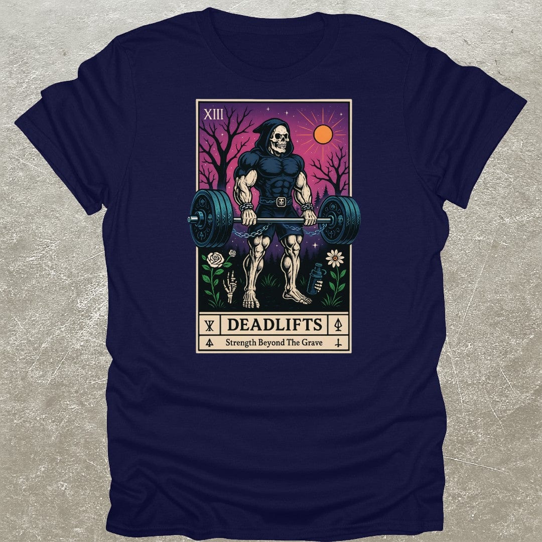 Deadlift Skeleton Tarot Gym T-Shirt