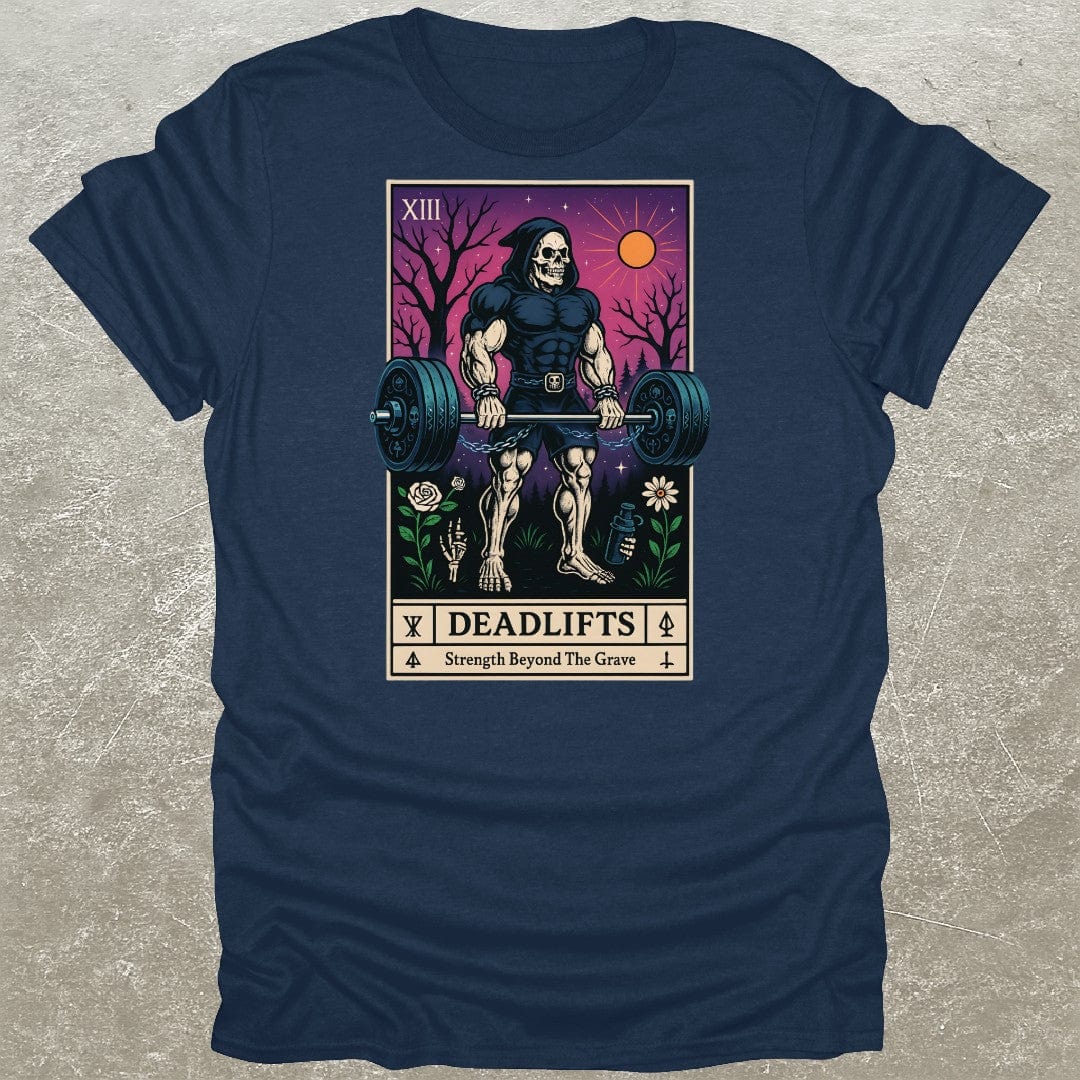 Deadlift Skeleton Tarot Gym T-Shirt