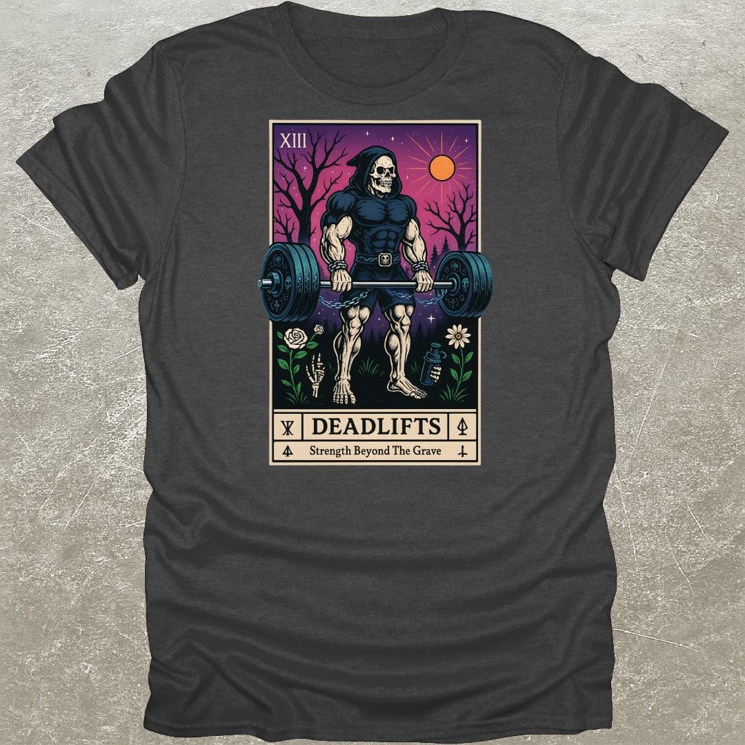 Deadlift Skeleton Tarot Gym T-Shirt