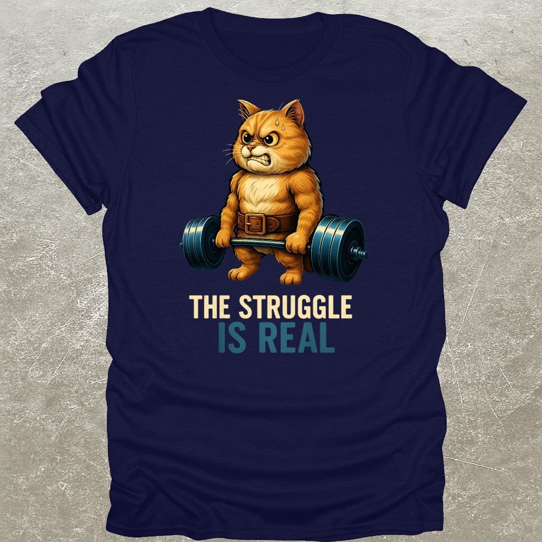 Deadlifting Cat Gym T-Shirt
