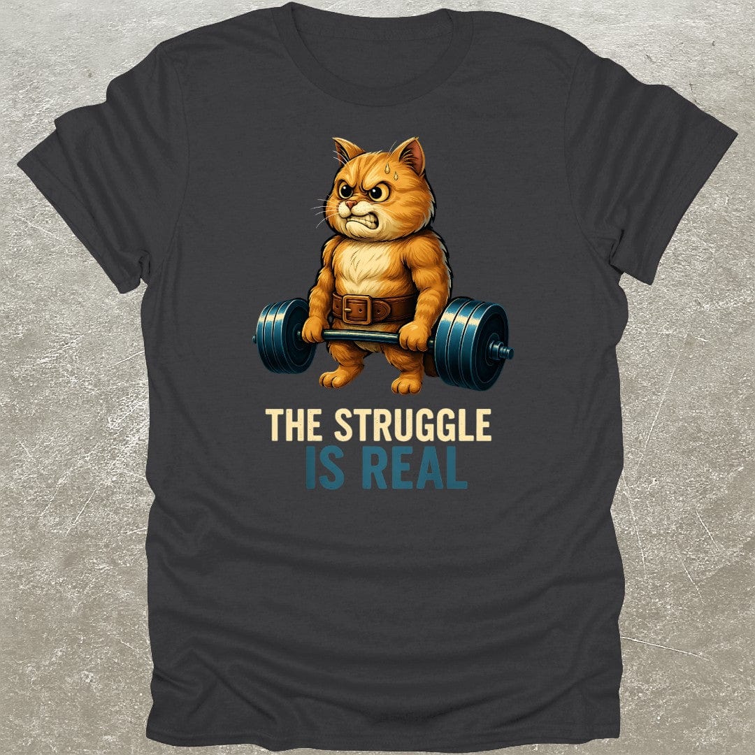 Deadlifting Cat Gym T-Shirt