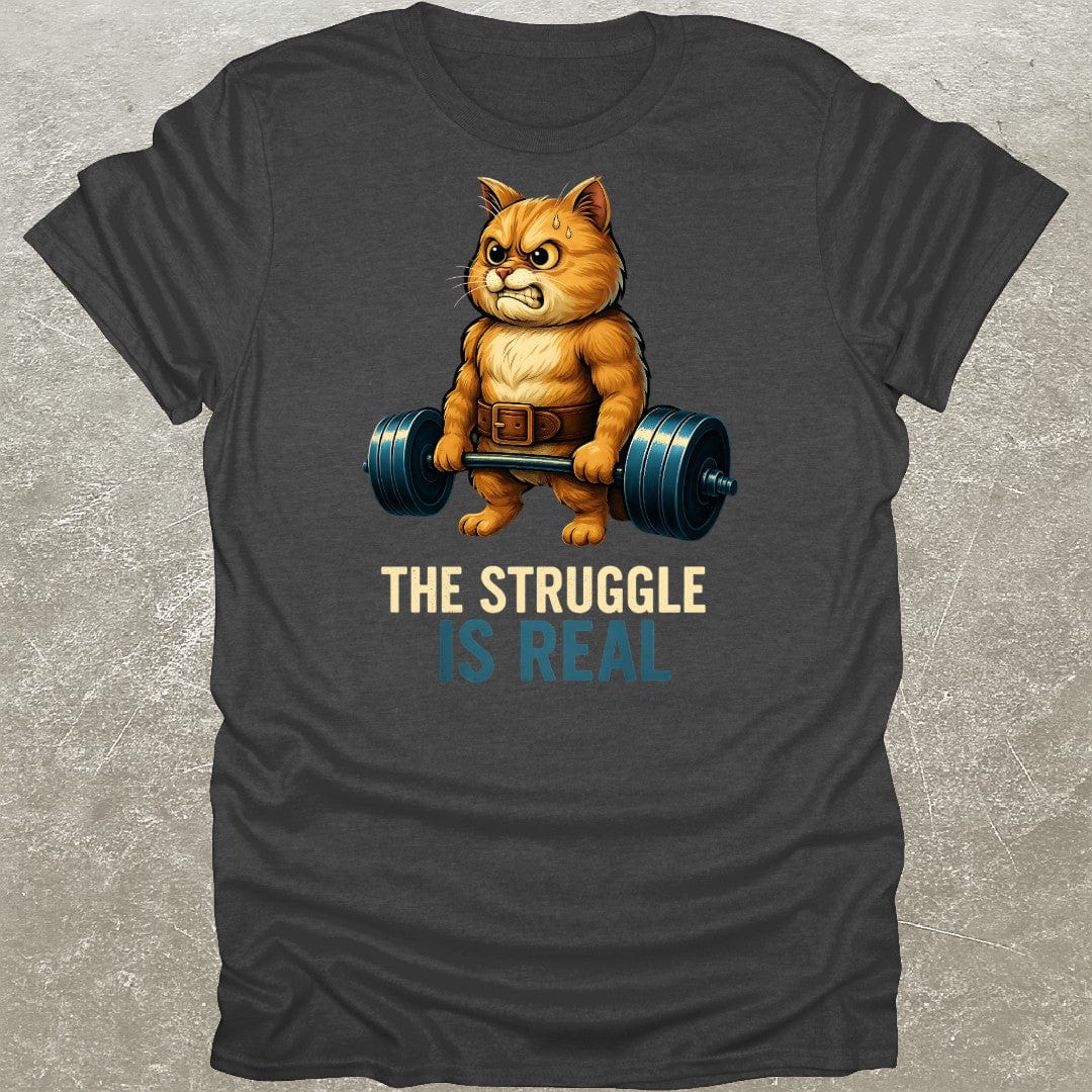 Deadlifting Cat Gym T-Shirt