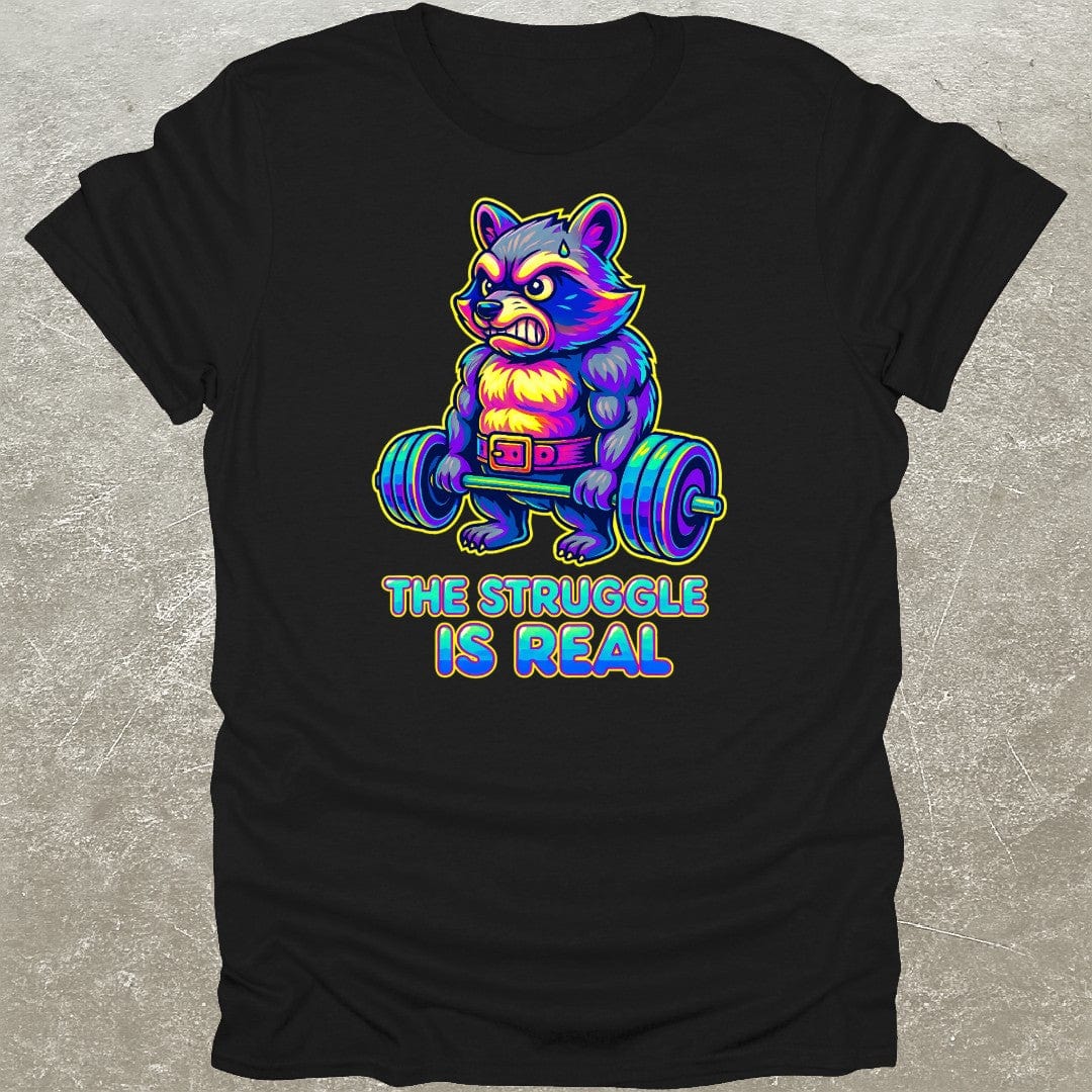 Raccoon Deadlift Y2K T-Shirt