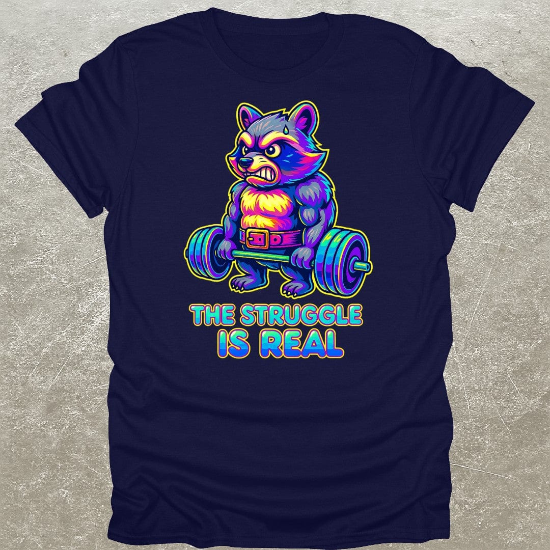Raccoon Deadlift Y2K T-Shirt