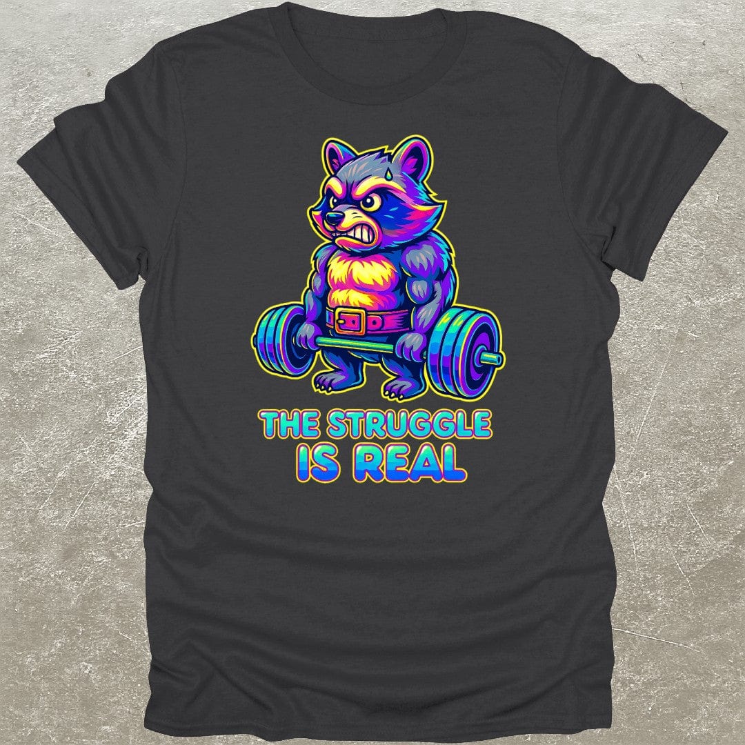 Raccoon Deadlift Y2K T-Shirt