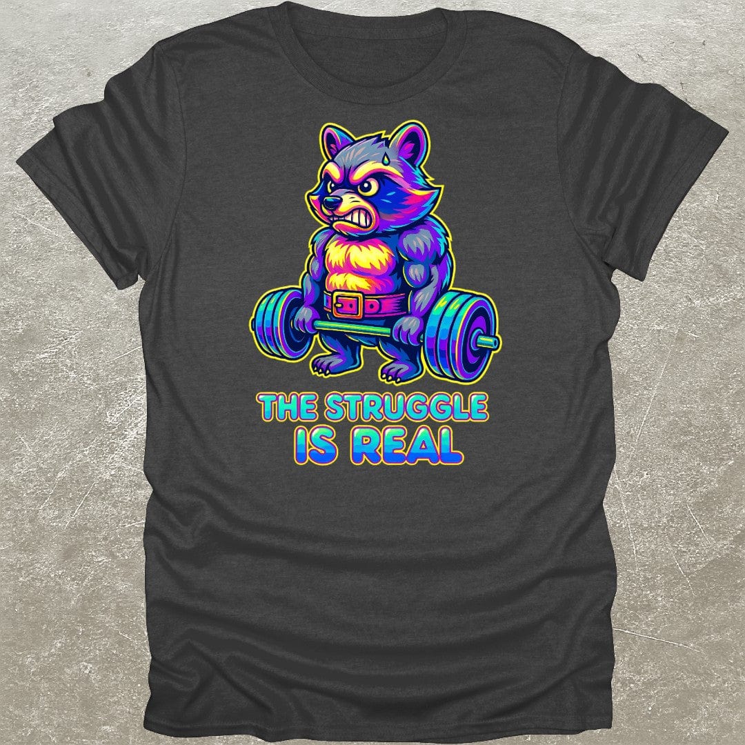 Raccoon Deadlift Y2K T-Shirt
