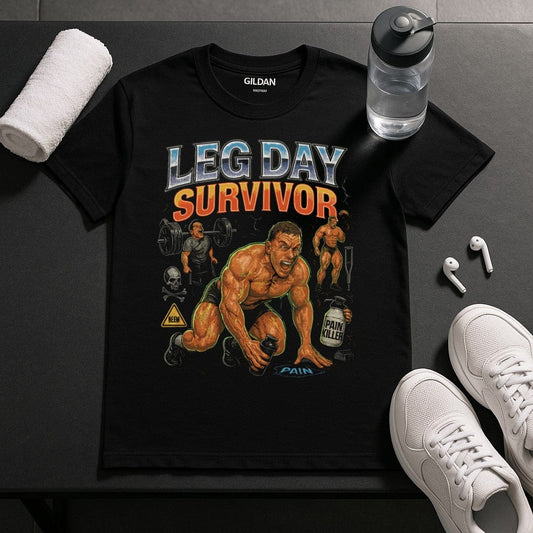 Leg Day Survivor Bootleg T-Shirt