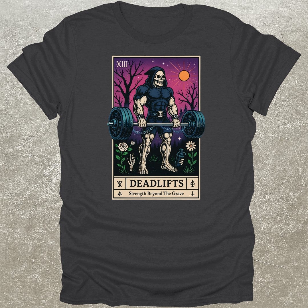 Deadlift Skeleton Tarot Gym T-Shirt