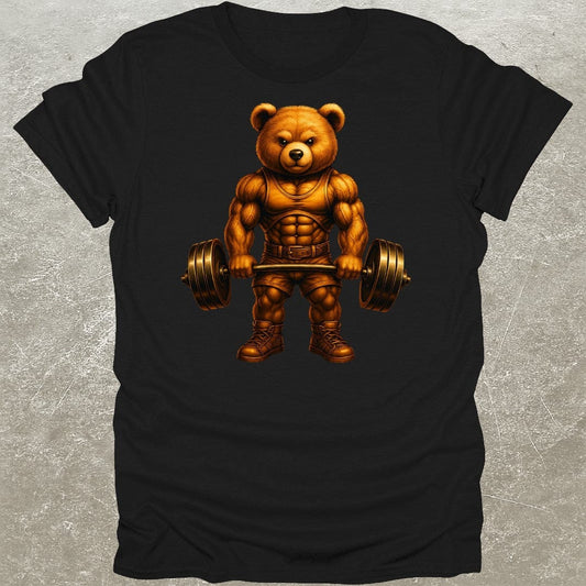 Buff Teddy Bear Deadlift Gym T-Shirt