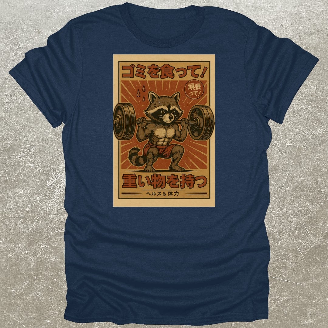 Japanese Raccoon Squat Gym T-Shirt