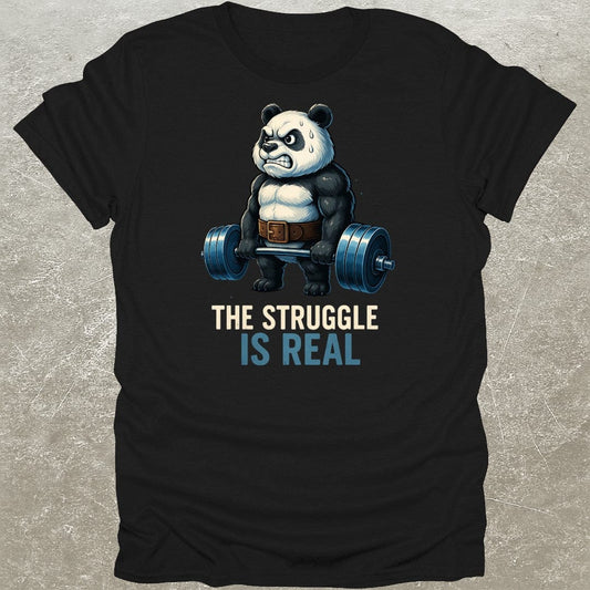 Deadlifting Panda Gym  T-Shirt