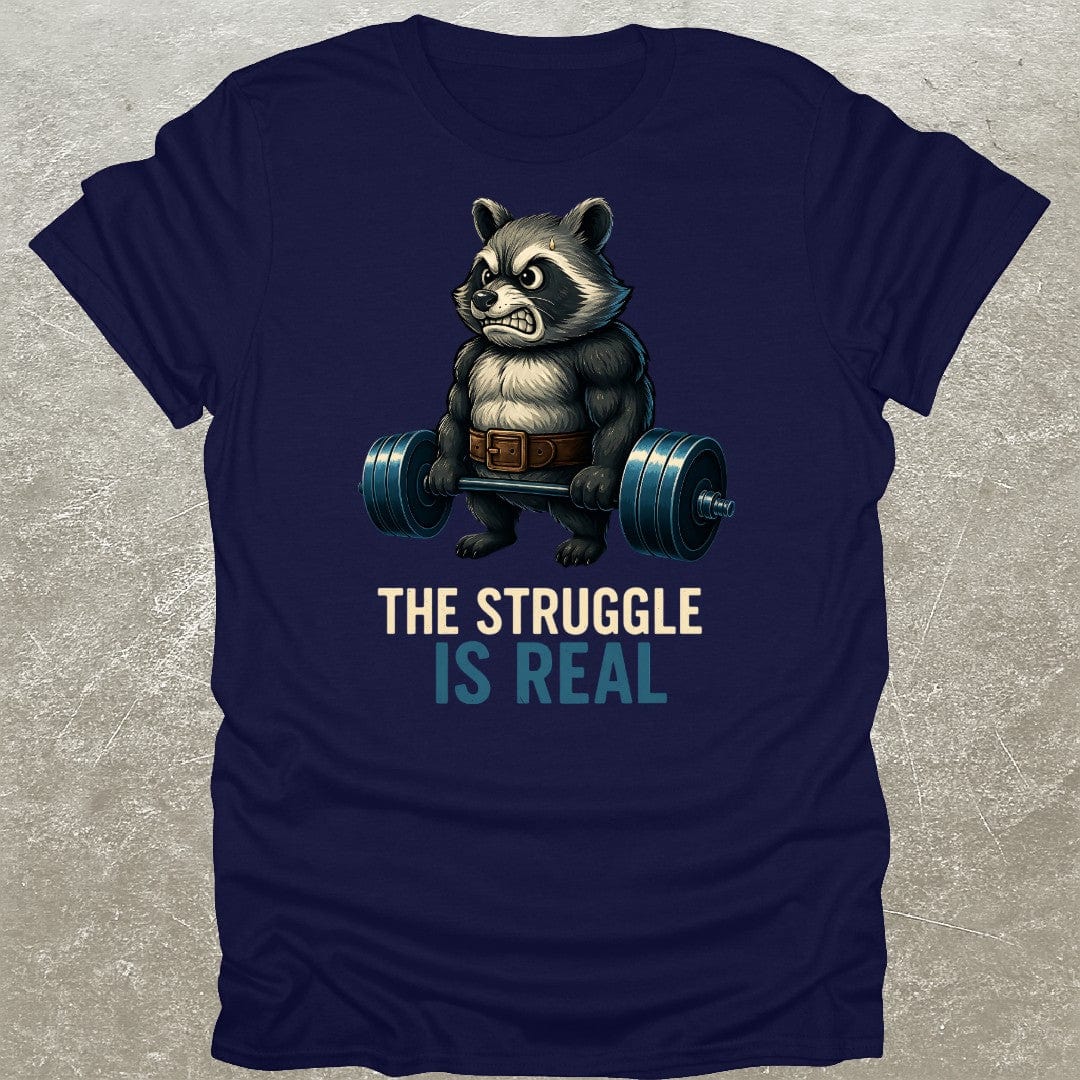 Deadlifting Raccoon Gym T-Shirt