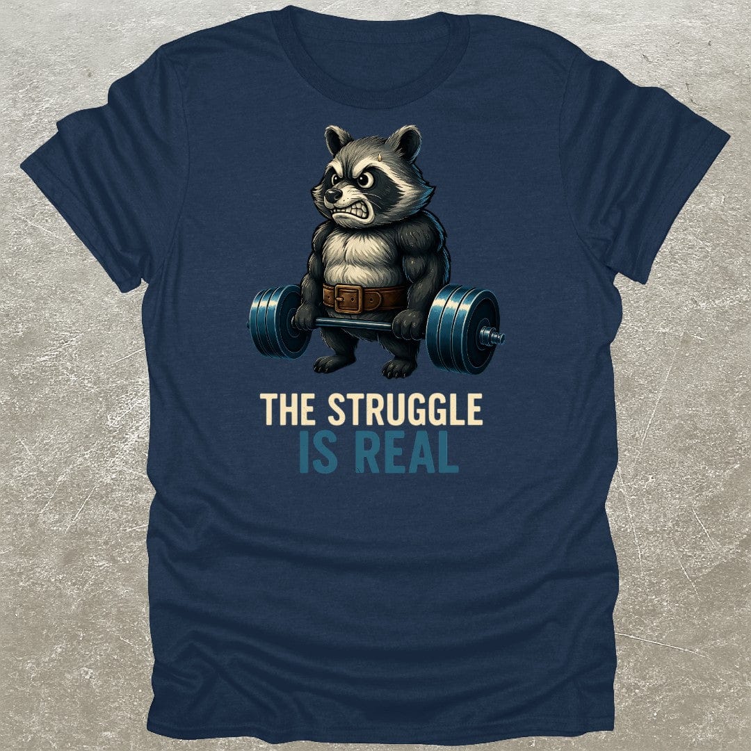 Deadlifting Raccoon Gym T-Shirt