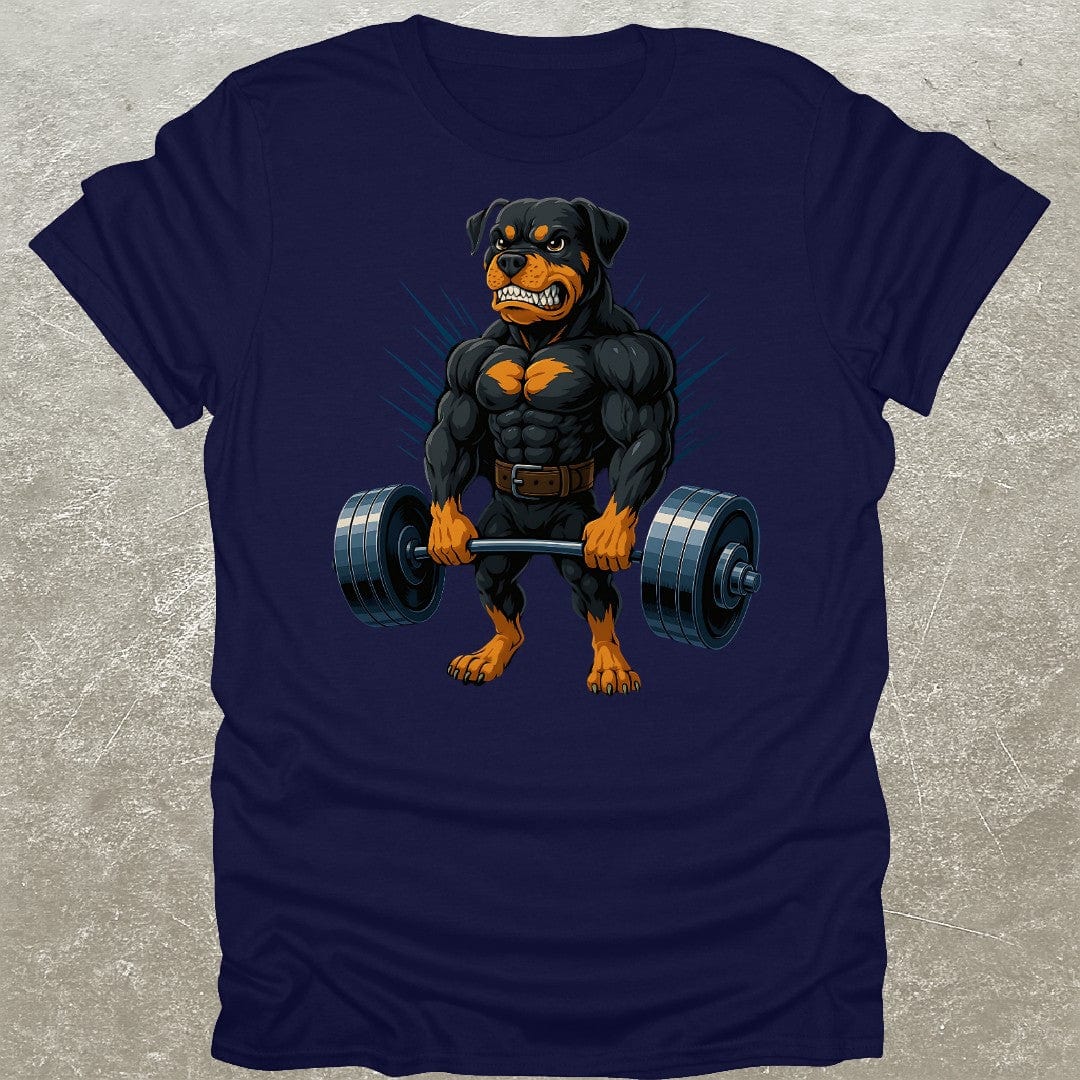Deadlifting Rottweiler Gym T-Shirt