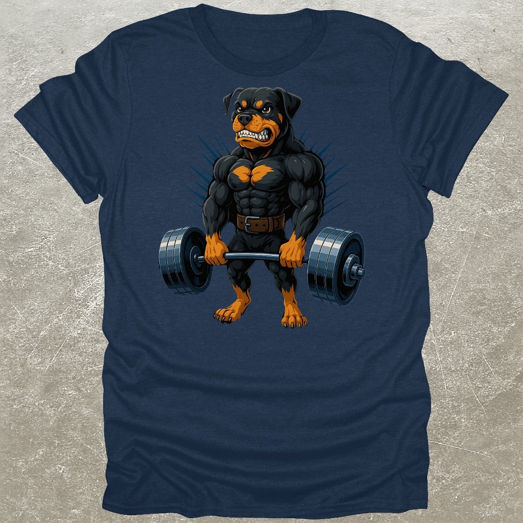 Deadlifting Rottweiler Gym T-Shirt