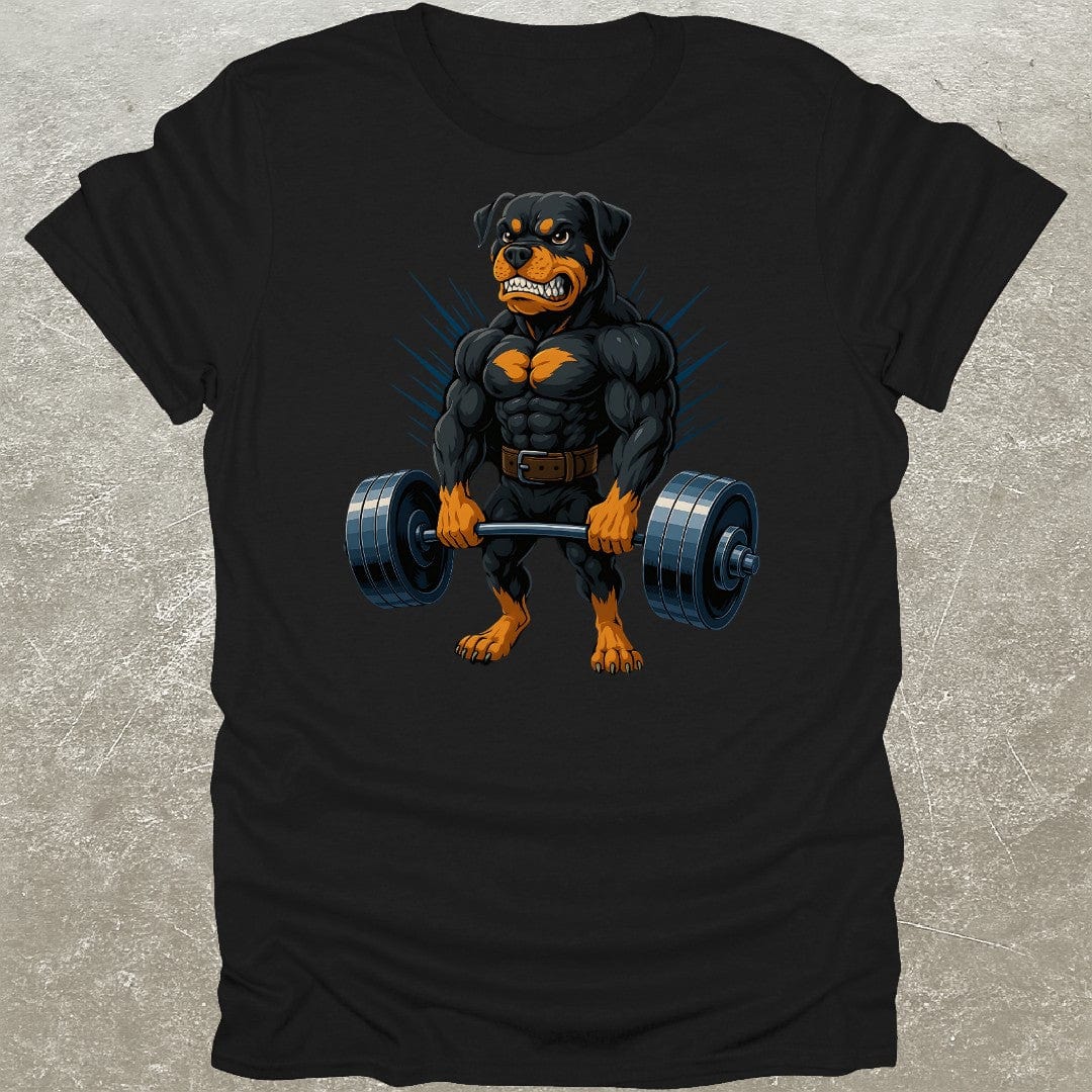 Deadlifting Rottweiler Gym T-Shirt