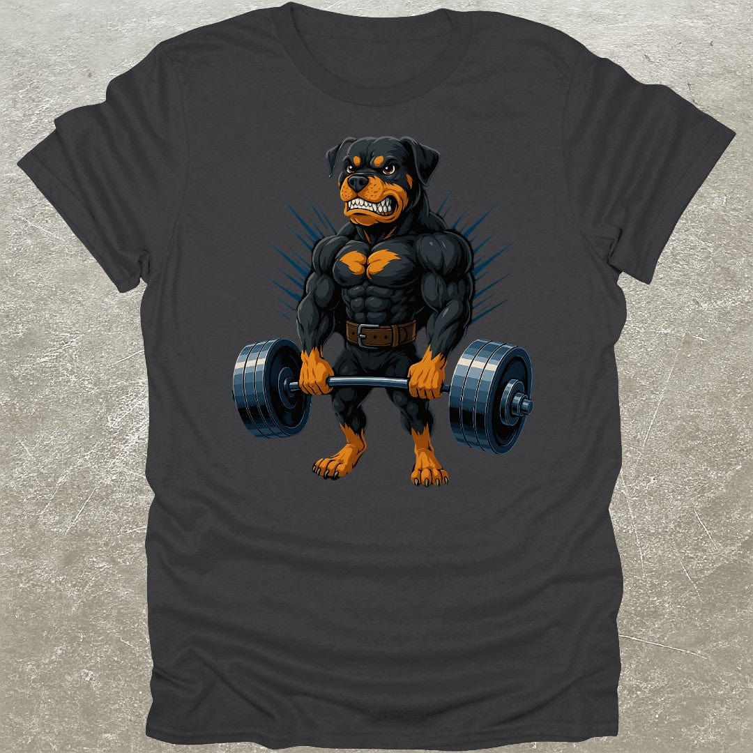 Deadlifting Rottweiler Gym T-Shirt