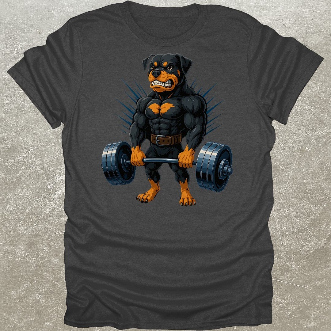 Deadlifting Rottweiler Gym T-Shirt