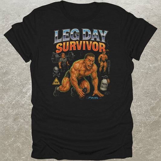 Leg Day Survivor Gym T-Shirt