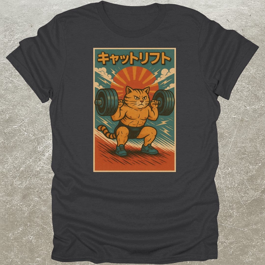 Japanese Cat Squat Gym T-Shirt